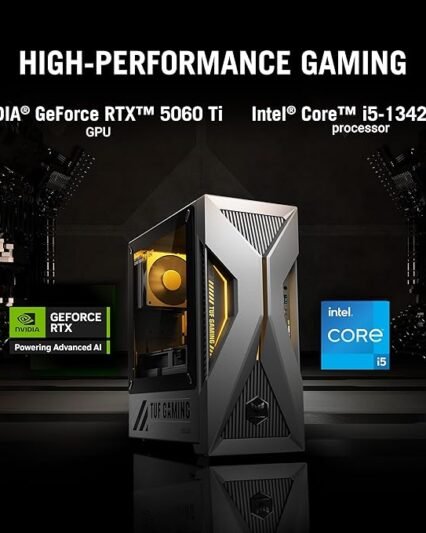 ASUS TUF T500 (2025) Gaming Desktop PC, Intel® Core™ i5-13420H Processor,